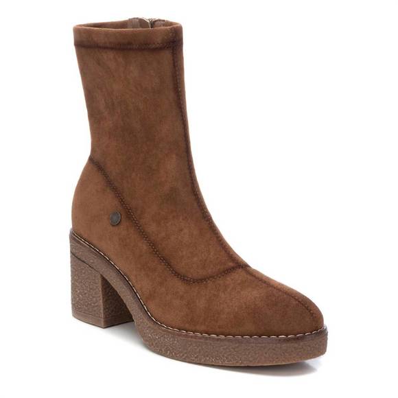 NEW XTI women's casual booties in camel - Picture 2 of 5
